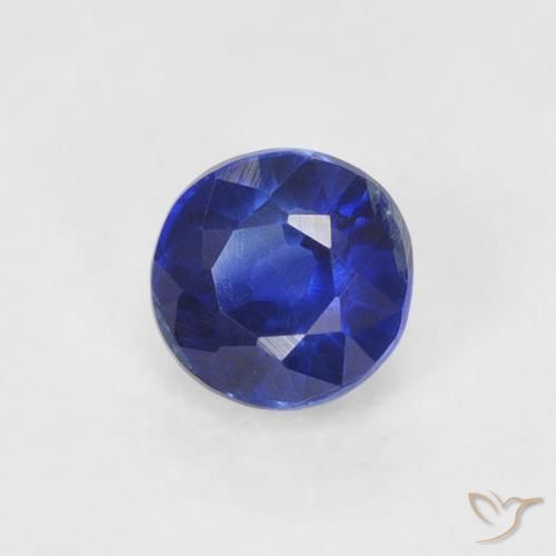 Dianita Azul marinho intenso Natural 0.45ct, Redondo, VS-SI