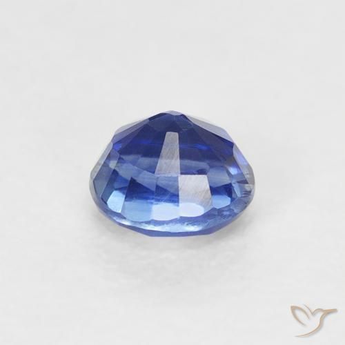 Dianita Azul marinho intenso Natural 0.45ct, Redondo, VS-SI