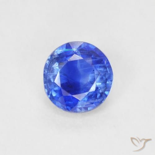 0.32ct Natural Azul Azure Profundo Dianita, Redondo, VS-SI