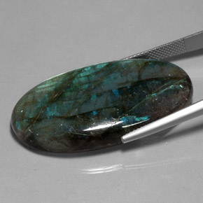 Labradorita multicolorido natural 47,29ct, transparente, transparente/translúcido