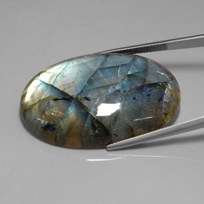 Labradorita multicolorido natural 72,08ct, transparente, transparente/translúcido