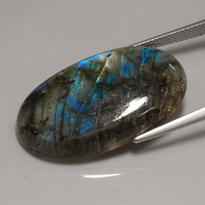 Labradorita multicolorido natural 31,68ct, transparente, transparente/translúcido