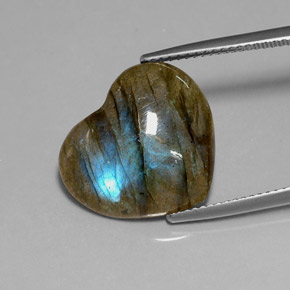 Labradorita multicolorido natural 9,11ct, transparente, transparente/translúcido