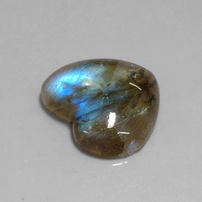 Labradorita multicolorido natural 10,21ct, transparente, transparente/translúcido