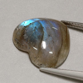 Labradorita multicolorido natural 9,60ct, transparente, transparente/translúcido