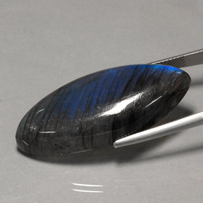 Labradorita Multicolorido Natural 49.68ct, Transparente, Transparente/Translúcido