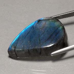 Labradorita multicolorido natural 33,42ct, transparente, transparente/translúcido