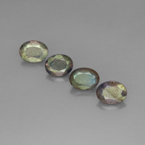 Pedras preciosas de labradorita multicolorido natural de  ct, transparente, transparente/translúcido