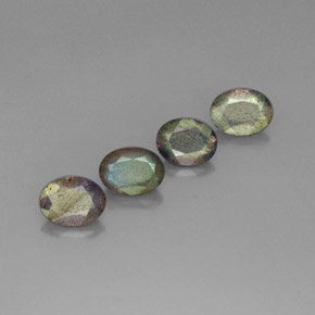 Pedras preciosas de labradorita multicolorido natural de  ct, transparente, transparente/translúcido