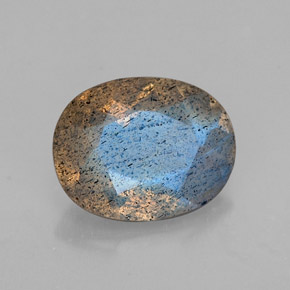 Labradorita multicolorido natural 1,02ct, transparente, transparente/translúcido