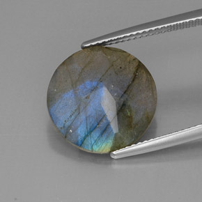 Labradorita multicolorido natural 9,11ct, transparente, transparente/translúcido