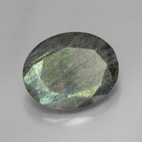 Labradorita multicolorido natural 13,32ct, corte oval, opaco