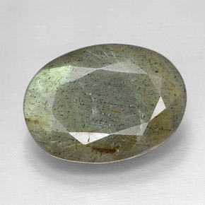 Labradorita multicolorido natural 13,18ct, corte oval, opaco