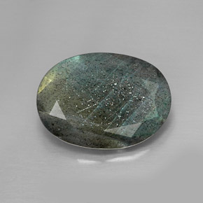 Labradorita multicolorido natural 10,03ct, corte oval, opaco