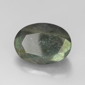 Labradorita multicolorido natural 13,04ct, corte oval, opaco