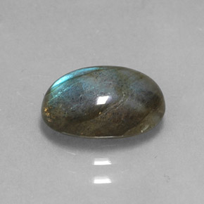 Labradorita multicolorido natural 1,91ct, corte oval, translúcido