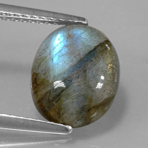 Labradorita multicolorido natural 3,28ct, transparente, transparente/translúcido