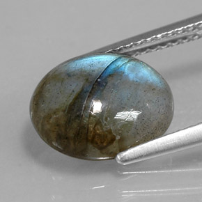 Labradorita multicolorido natural 3,28ct, transparente, transparente/translúcido