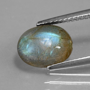 Labradorita multicolorido natural 2,76ct, transparente, transparente/translúcido