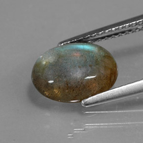 Labradorita multicolorido natural 2,76ct, transparente, transparente/translúcido