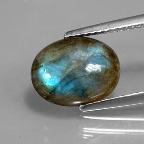 Labradorita multicolorido natural 2,89ct, transparente, transparente/translúcido