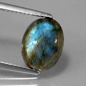 Labradorita multicolorido natural 2,89ct, transparente, transparente/translúcido