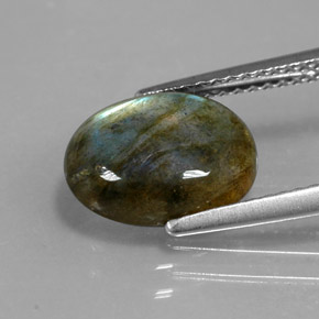 Labradorita multicolorido natural 2,89ct, transparente, transparente/translúcido