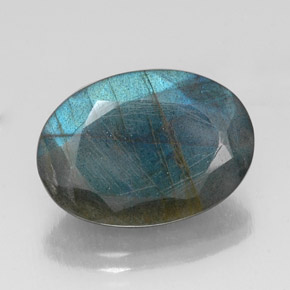 Labradorita multicolorido natural 10,88ct, corte oval, translúcido