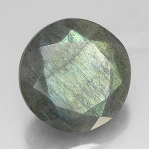 Labradorita multicolorido natural 21,17ct, corte redondo, translúcido