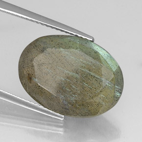 Labradorita multicolorido natural 10,56ct, corte oval, translúcido