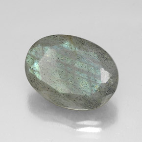 Labradorita multicolorido natural 10,11ct, corte oval, translúcido