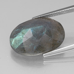 Labradorita multicolorido natural 10,55ct, corte oval, translúcido