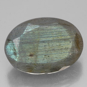 Labradorita multicolorido natural 13,83ct, corte oval, translúcido