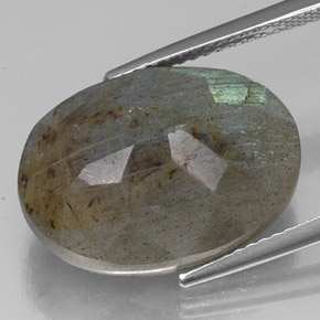 Labradorita multicolorido natural 13,83ct, corte oval, translúcido
