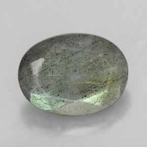 Labradorita multicolorido natural 10,81ct, corte oval, translúcido