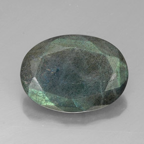 Labradorita multicolorido natural 10,53ct, corte oval, opaco