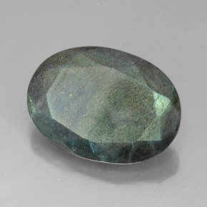 Labradorita multicolorido natural 10,53ct, corte oval, opaco