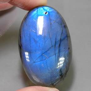 Labradorita multicolorido natural 93,88ct, corte oval, translúcido