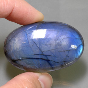 Labradorita multicolorido natural 93,88ct, corte oval, translúcido