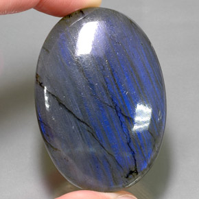 Labradorita multicolorido natural 145,20ct, corte oval, opaco