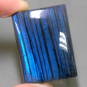 Labradorita Multicolorido Natural 111.35ct, baguete, Translúcido