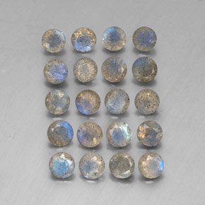 Pedras preciosas de labradorita multicolorido natural de  ct, transparente, transparente/translúcido