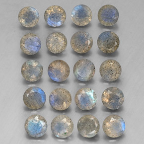 Pedras preciosas de labradorita multicolorido natural de  ct, transparente, transparente/translúcido