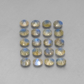 Pedras preciosas de labradorita multicolorido natural de  ct, transparente, transparente/translúcido