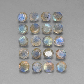 Pedras preciosas de labradorita multicolorido natural de  ct, transparente, transparente/translúcido