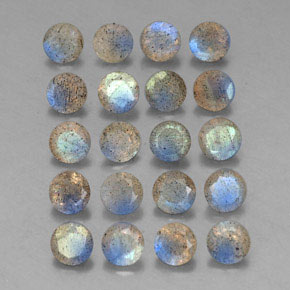 Pedras preciosas de labradorita multicolorido natural de  ct, transparente, transparente/translúcido