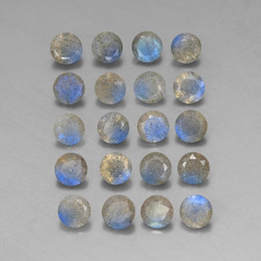 Pedras preciosas de labradorita multicolorido natural de  ct, transparente, transparente/translúcido