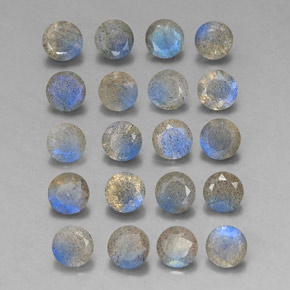 Pedras preciosas de labradorita multicolorido natural de  ct, transparente, transparente/translúcido