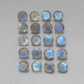 Pedras preciosas de labradorita multicolorido natural de  ct, transparente, transparente/translúcido