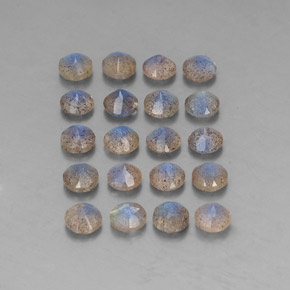 Pedras preciosas de labradorita multicolorido natural de  ct, transparente, transparente/translúcido